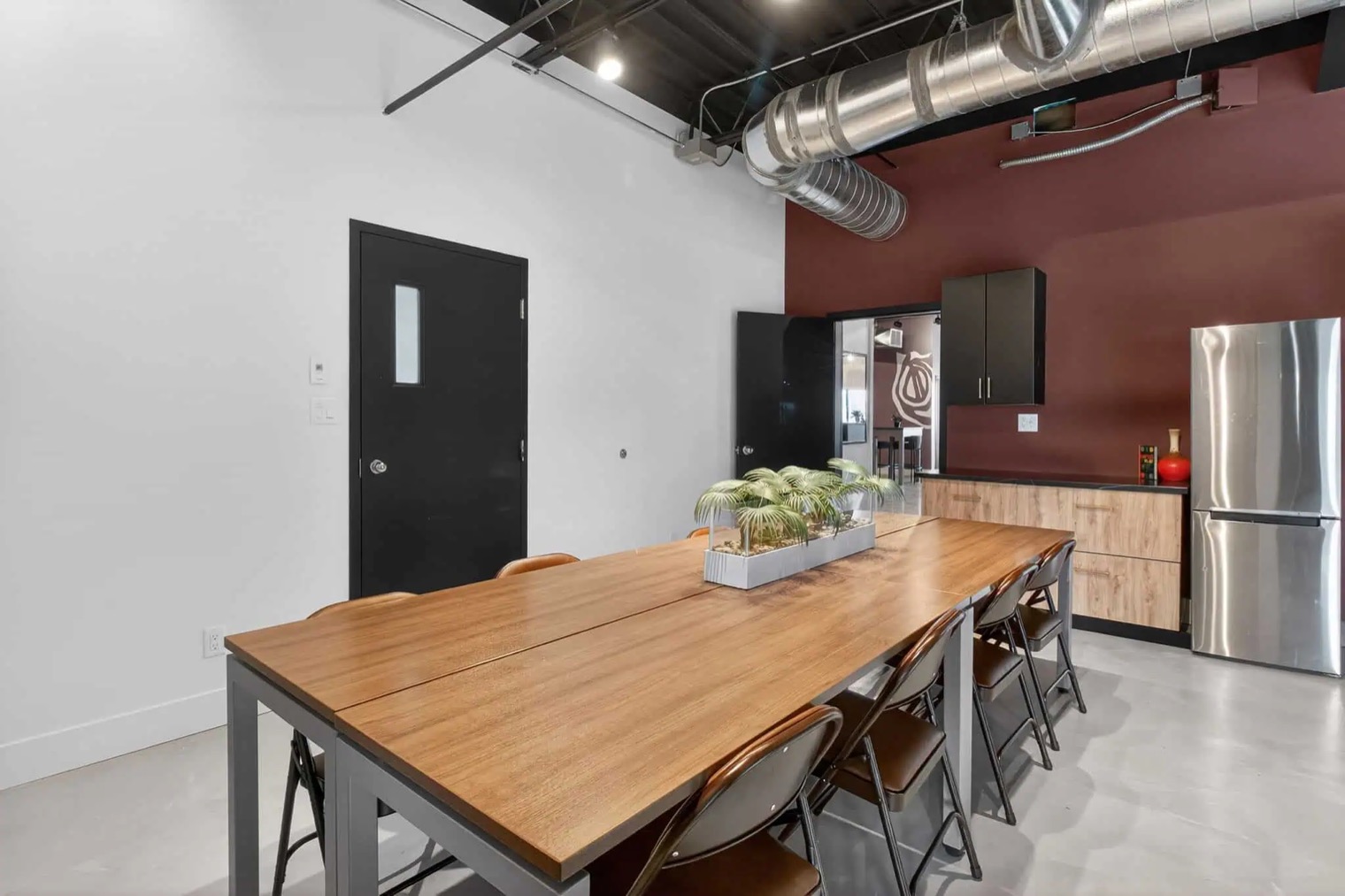 Wide view of the Loft 331 boardroom